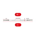 Barra olimpica c/rulemanes 15kg (Cromada)