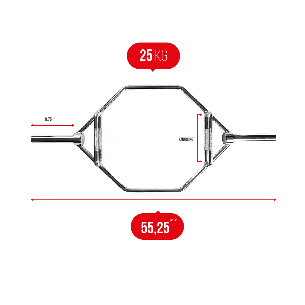 Barra hexagonal (CROMADA)