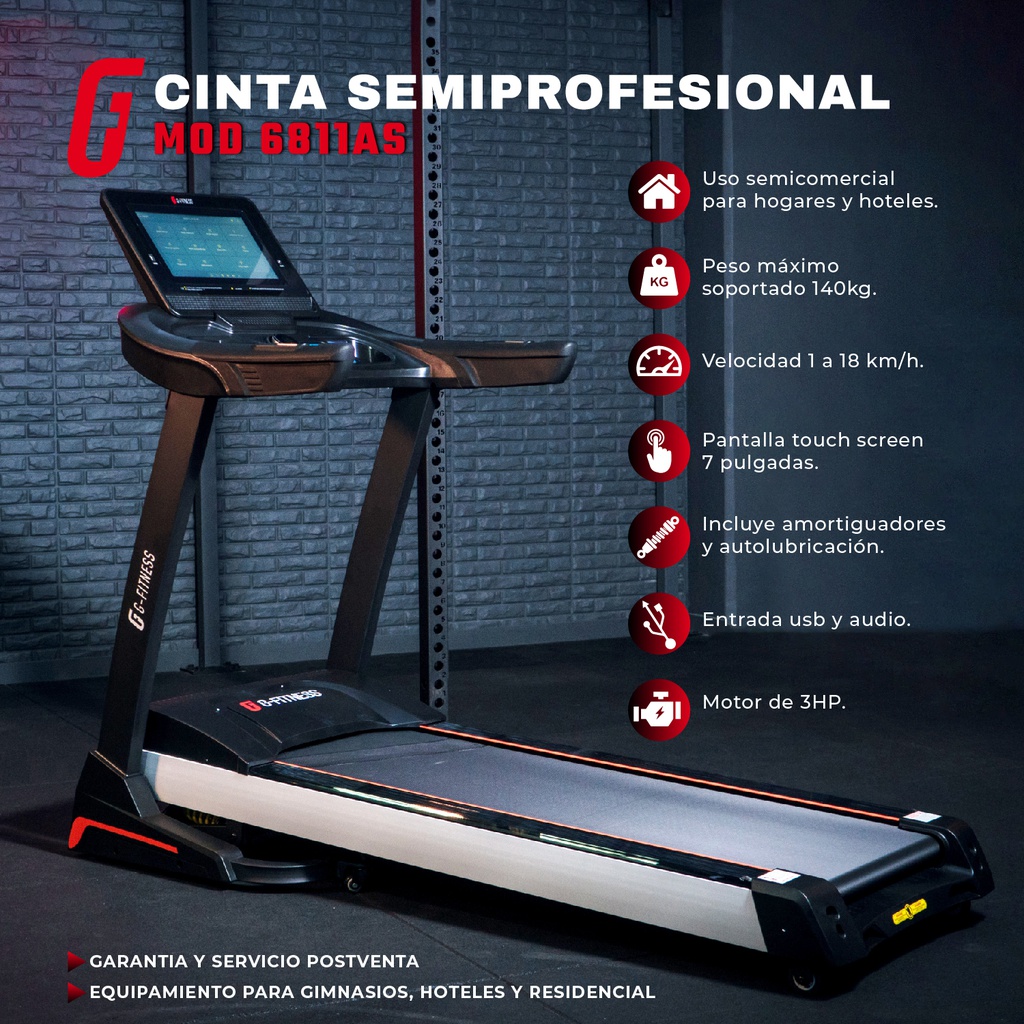 Uno Fitness TR 6000 Pro Cinta de Correr Semiprofesional