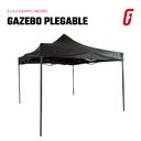 Gazebo Plegable - 3 x 3 mtrs - Negro