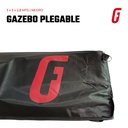 Gazebo Plegable - 3 x 3 mtrs - Negro