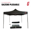 Gazebo Plegable - 3 x 3 mtrs - Negro