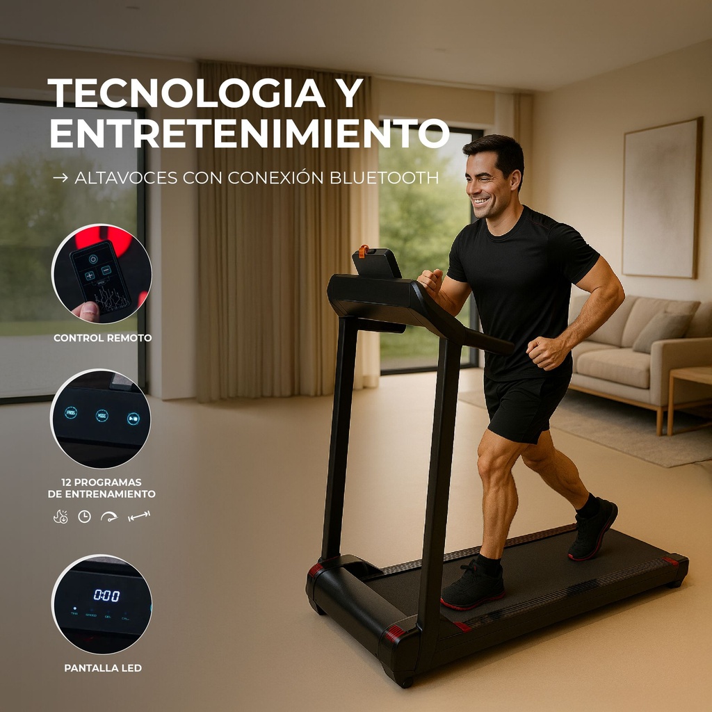 CINTA CAMINADORA MOD 8090 1.5HP