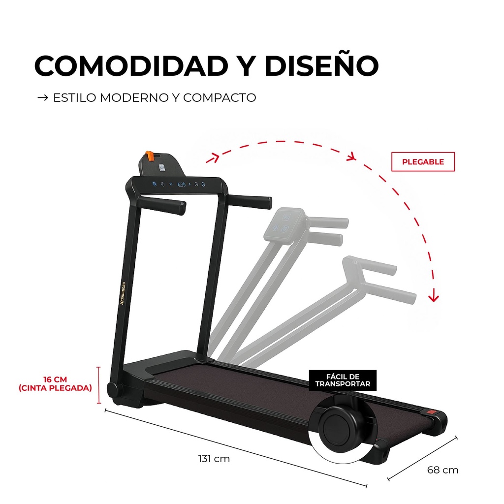 CINTA CAMINADORA MOD 8090 1.5HP