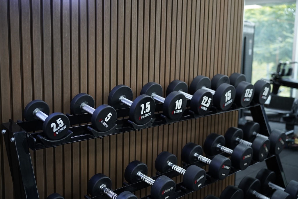 Mancuerna TPU con logo G-Fitness 37,5KG