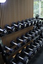 Mancuerna TPU con logo G-Fitness 5KG