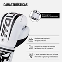 Guantes de Boxeo Blanco/Negro 12oz Mod Q2(Por par)
