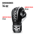 Guantes de Boxeo Negro/Gris 14oz (Por par)