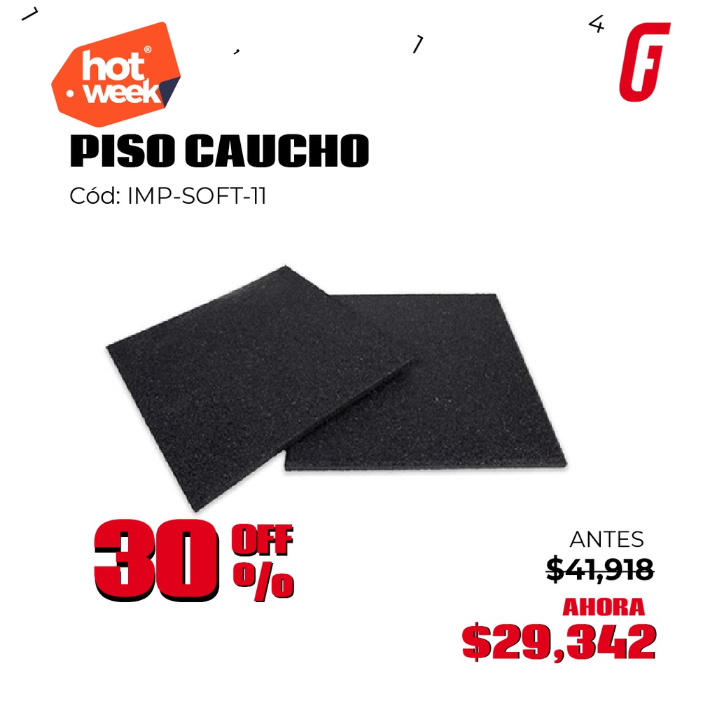 Piso Caucho Aubicon 1x1x11mm