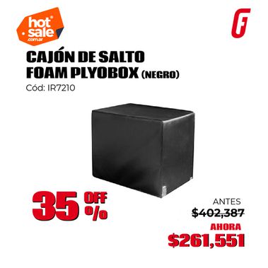CAJON DE SALTO. FOAM PLYOBOX (NEGRO)