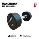 Mancuerna redonda engomada 12,5kg con logo GFITNESS (por unidad)