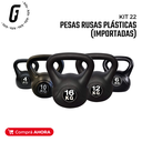 Kit 22: Pesas rusas Plásticas (Importadas)