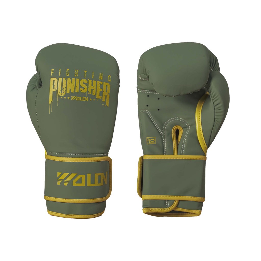 Guantes de Boxeo Mod. Punisher Verde 12oz (Por par)