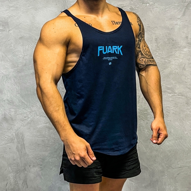 MUSCULOSA STRINGER NEW LIFE FUARK AZUL