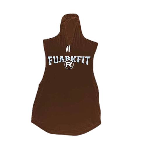 MUSCULOSA HOODIE TROPHY FUARK LADRILLO