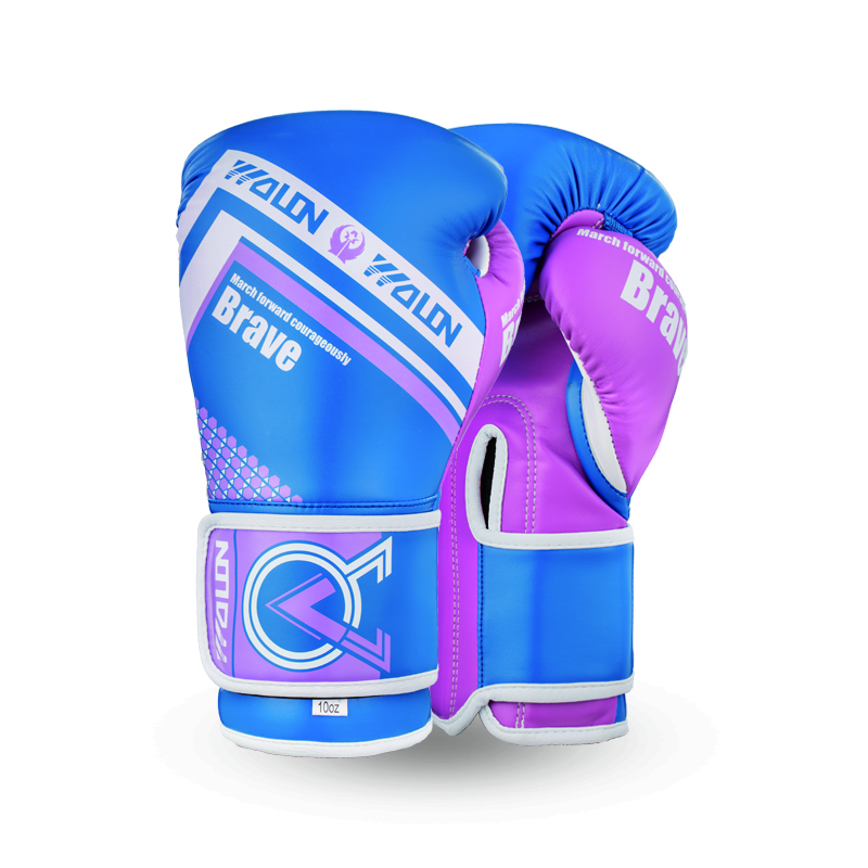 Guantes de Boxeo Mod Q720 Azul/Rosa 12oz (Por Par)