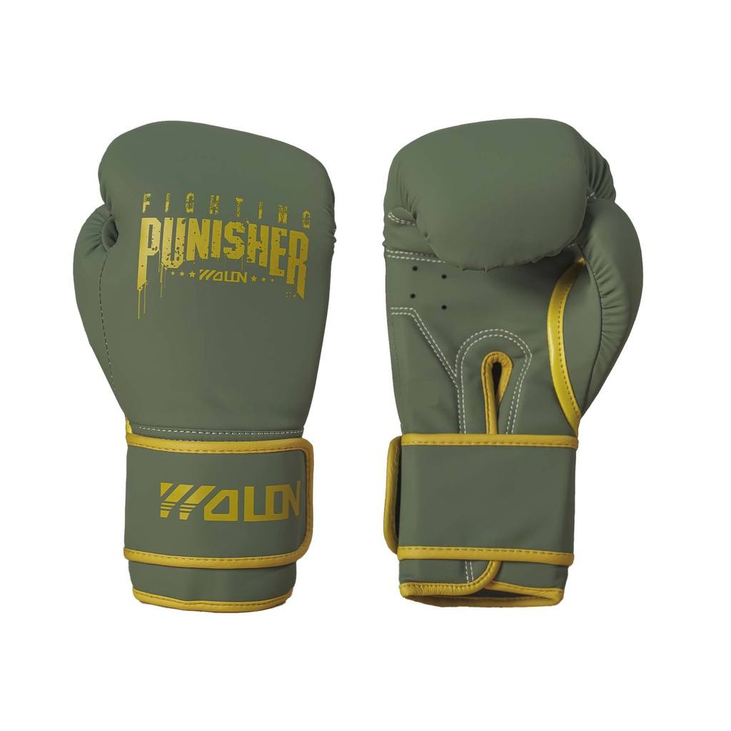 Guantes de Boxeo Mod. Punisher Verde 14oz (Por par)