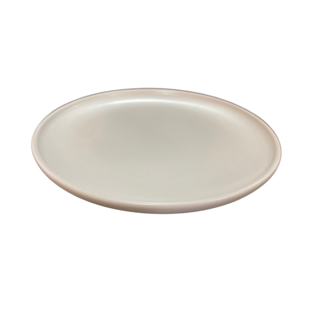 Plato Llano Esmaltado Mate Beige de 10,5 pulgadas (27cm)