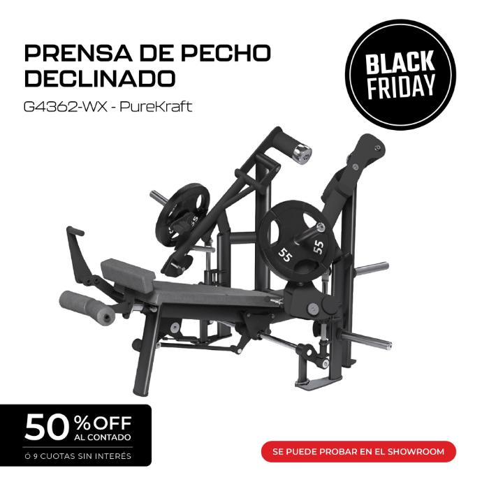 Máquina Prensa de Pecho Declinado - G4362-WX - PureKraft