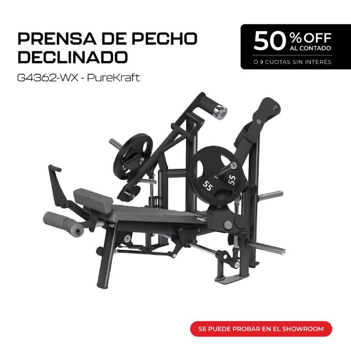 Máquina Prensa de Pecho Declinado - G4362-WX - PureKraft
