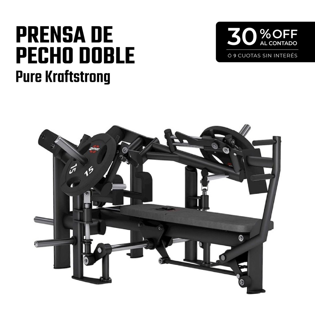Máquina Prensa de Pecho Doble -  Pure Kraftstrong