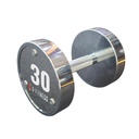 Mancuerna cromada con logo G-Fitness 30KG