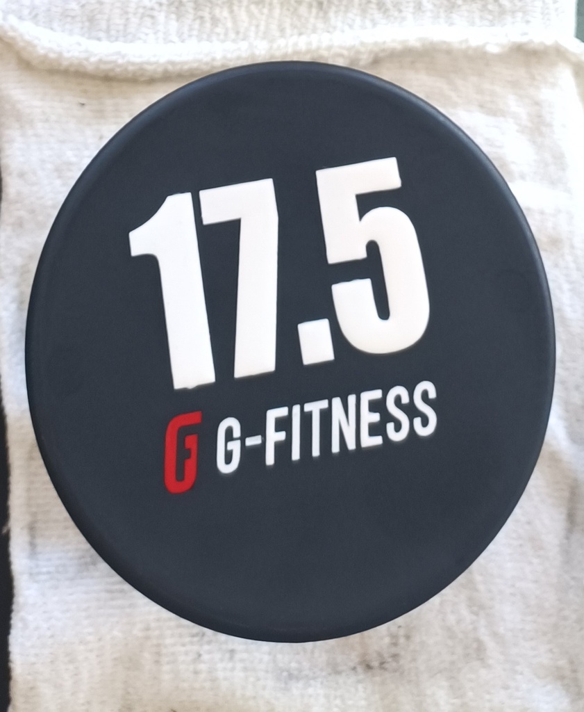 Mancuerna TPU con logo G-Fitness 17.5KG