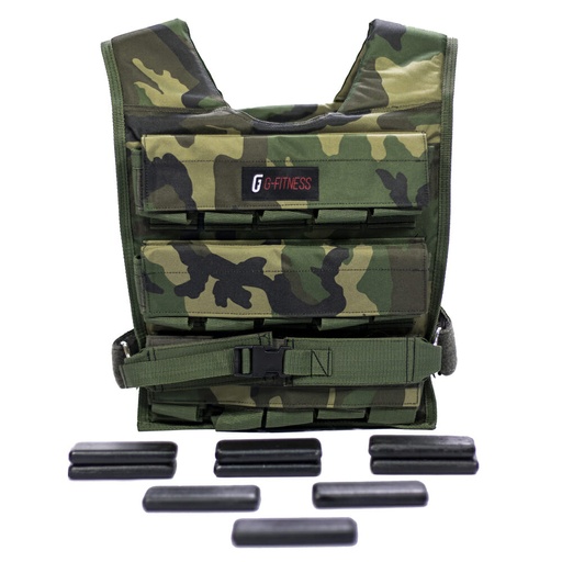 [100711A] Chaleco 15kg Camuflado Militar