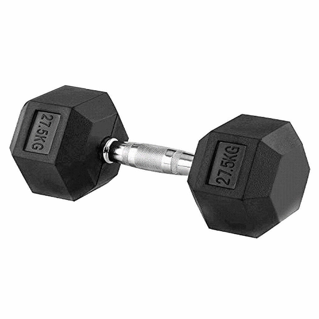 Mancuerna Hex Engomada 8Kg (por unidad)  G-fitness Lideres en Equipamiento  de GYM - Gfitness Argentina