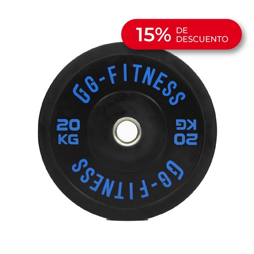 [100527-20] Disco Bumper Black 20kg
