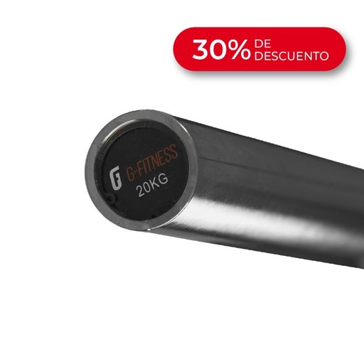 [PL2202] Barra olimpica c/buje 20kg (cromada)