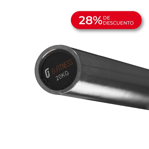 [PL2202] Barra olimpica c/buje 20kg (cromada)
