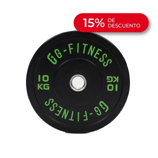 [100527-10] Disco Bumper Black 10kg