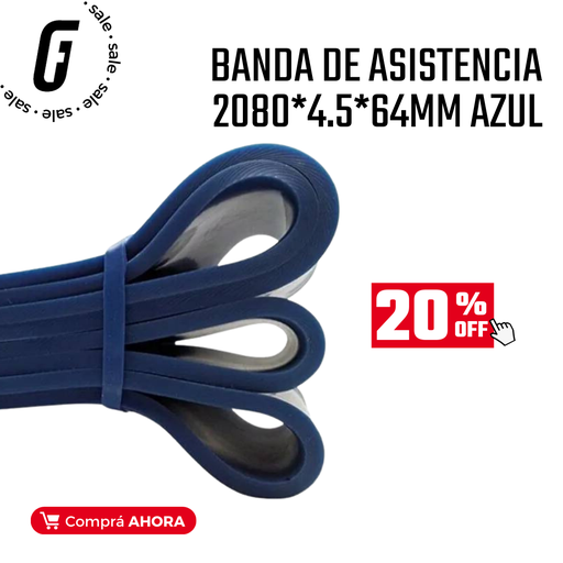 [100980-8] Banda de Asistencia 2080*4.5*64mm Azul