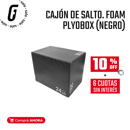 [IR7210] CAJON DE SALTO. FOAM PLYOBOX (NEGRO)