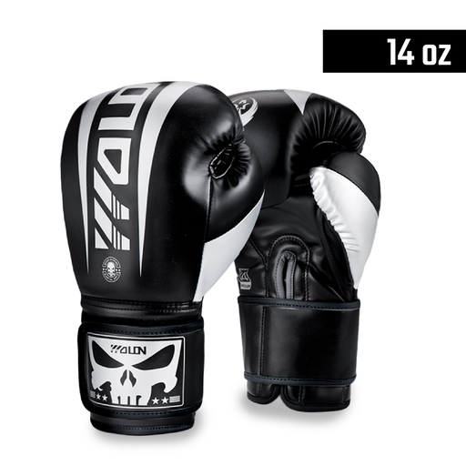 [BOX16] Guantes de Boxeo Negro/Gris 14oz (Por par)