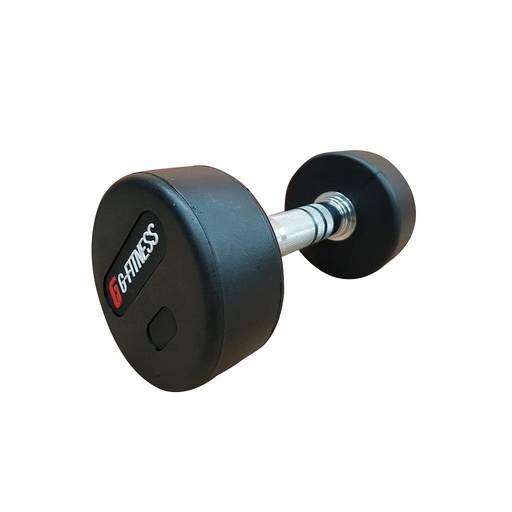 [100320-25] Mancuerna redonda engomada 25kg con logo GFITNESS (por unidad)