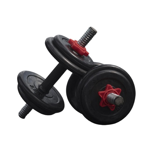 [MD2502] Set de mancuernas de 20KG (CAUCHO)