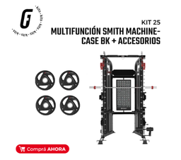 [kit25-] KIT 25: Multifuncion Smith Machine-Case BK + Accesorios