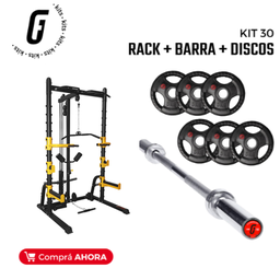 [KIT30-] KIT30: Rack + Barra + Discos