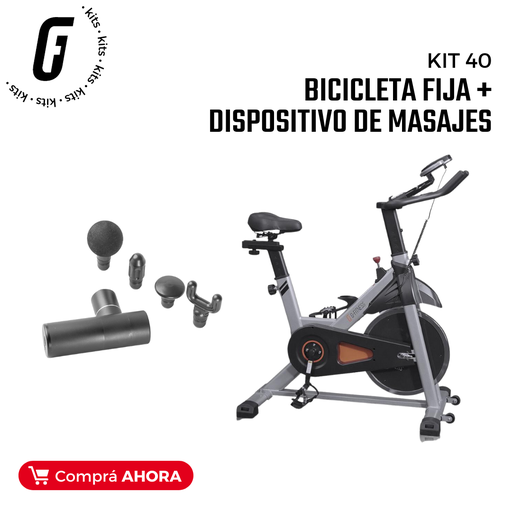 [kit40-] KIT40: Bicicleta Fija + Dispositivo de Masajes