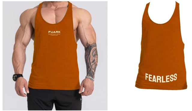 MUSCULOSA STRINGER FUARK NARANJA