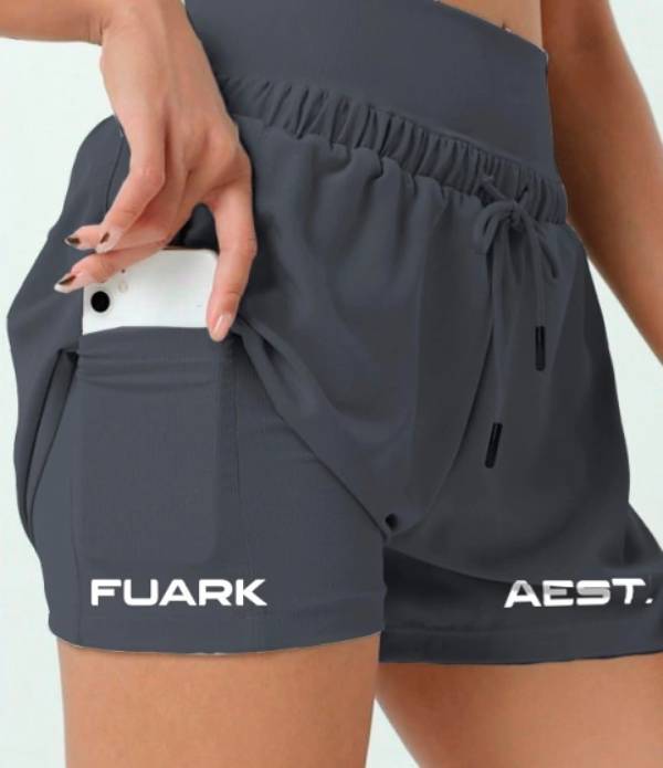 SHORT TECH WOMAN MOD TRAINING FUARK GRIS