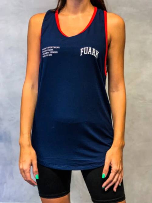 MUSCULOSA REEB TYPE FUARK AZUL/NEGRO