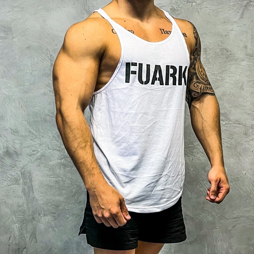 MUSCULOSA STRINGER FLAG FUARK BLANCO