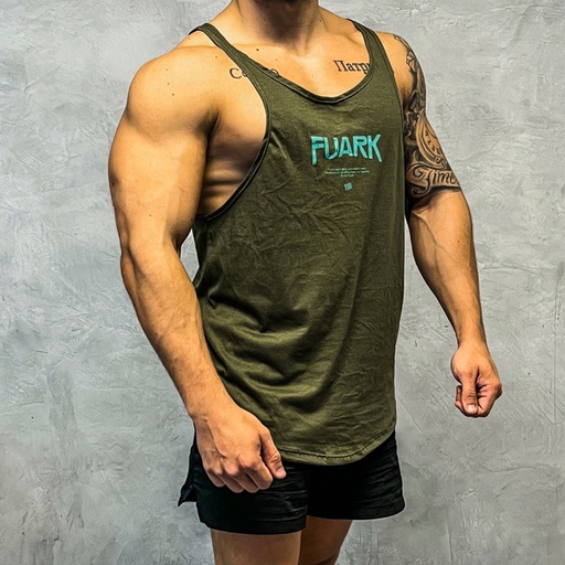 MUSCULOSA STRINGER NEW LIFE FUARK VERDE