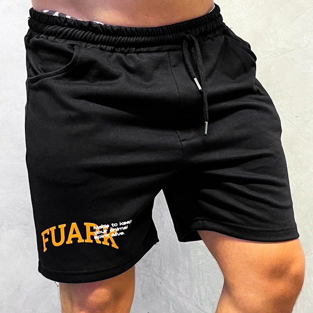 SHORT RUSTIC ANIMAL FUARK NEGRO