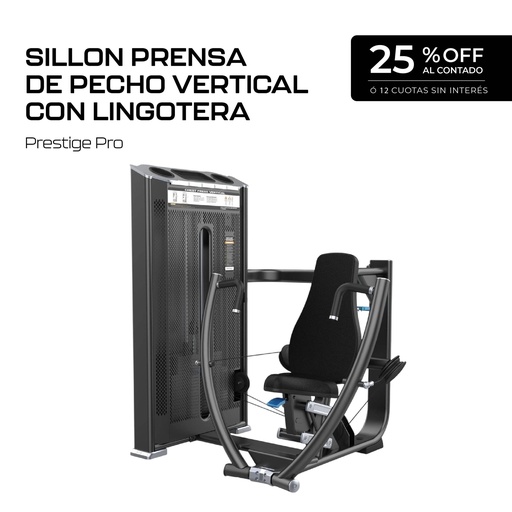 [E7008A] Sillon Prensa de Pecho Vertical con Lingotera - Prestige PRO