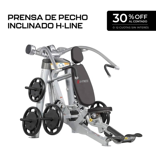 [HO-6] Máquina Prensa de Pecho Inclinado H-LINE