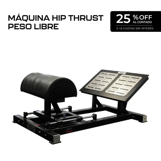 [MND-LL254] Maquina Hip Thrust Peso Libre
